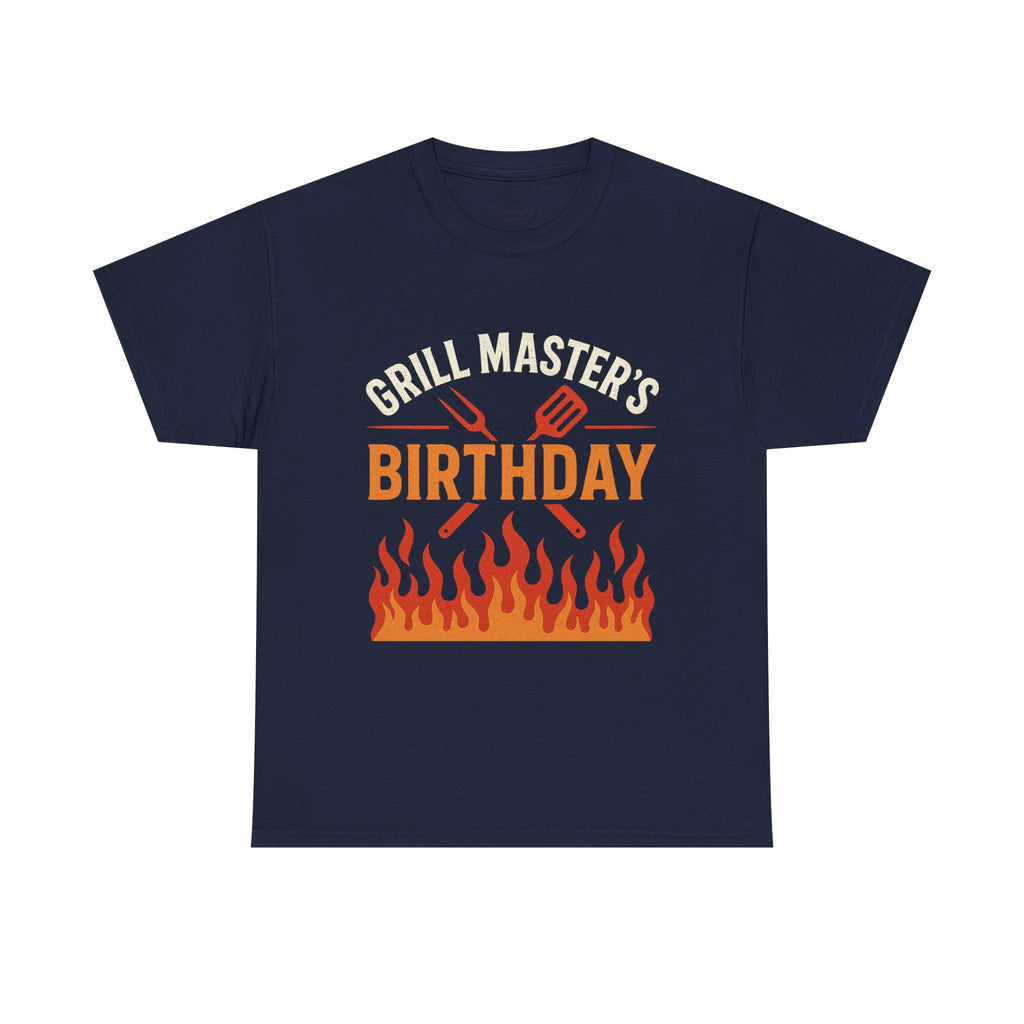 Grill Master's Birthday Tee, Funny BBQ T-Shirt, Gift for Men, Cooking Enthusiasts, Summer Party Apparel