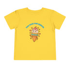 Cute Ice Cream Toddler Tee, Kids Summer Shirt, Birthday Gift, Playdate Outfit, Fun Cartoon T-Shirt, Sweet Toddler Clothing