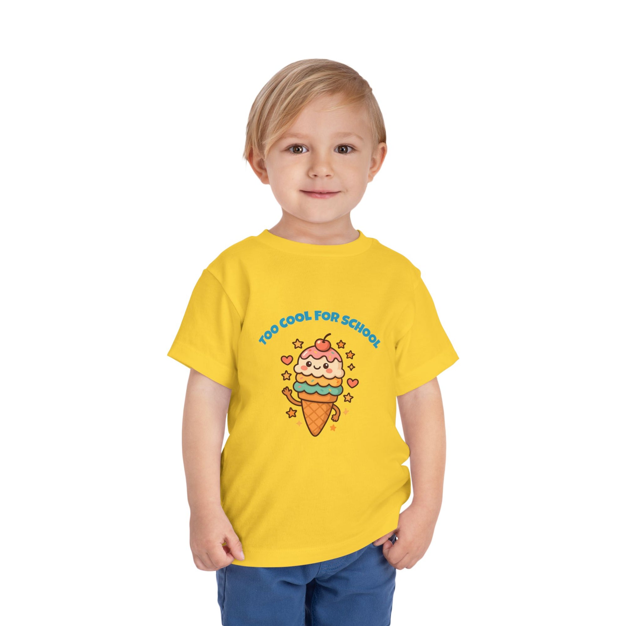 Cute Ice Cream Toddler Tee, Kids Summer Shirt, Birthday Gift, Playdate Outfit, Fun Cartoon T-Shirt, Sweet Toddler Clothing