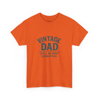 “Vintage Dad Still in Mint Condition – Funny Father’s Day Graphic Unisex Heavy Cotton T-Shirt, Retro Dad Gift Tee for Birthday, Father’s Day and other Holidays