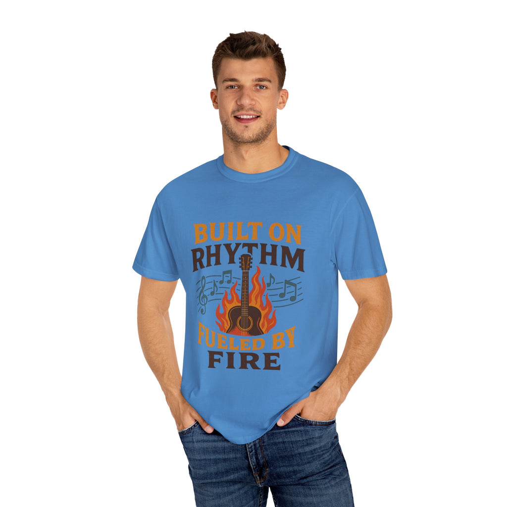 Rhythmic Fire T-Shirt, Music Lover Tee, Festival Apparel, Unisex Gift, Casual Wear, Band Merchandise