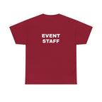 Event Staff Unisex Heavy Cotton Tee - Perfect for Teamwork, Volunteer Events, Festivals, Concerts, Custom Uniforms