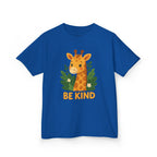 Kids Giraffe Tee - Be Kind T-Shirt, Children's Graphic Tee, Eco-Friendly Cotton Tee, Gift for Kids, Toddler Birthday Shirt