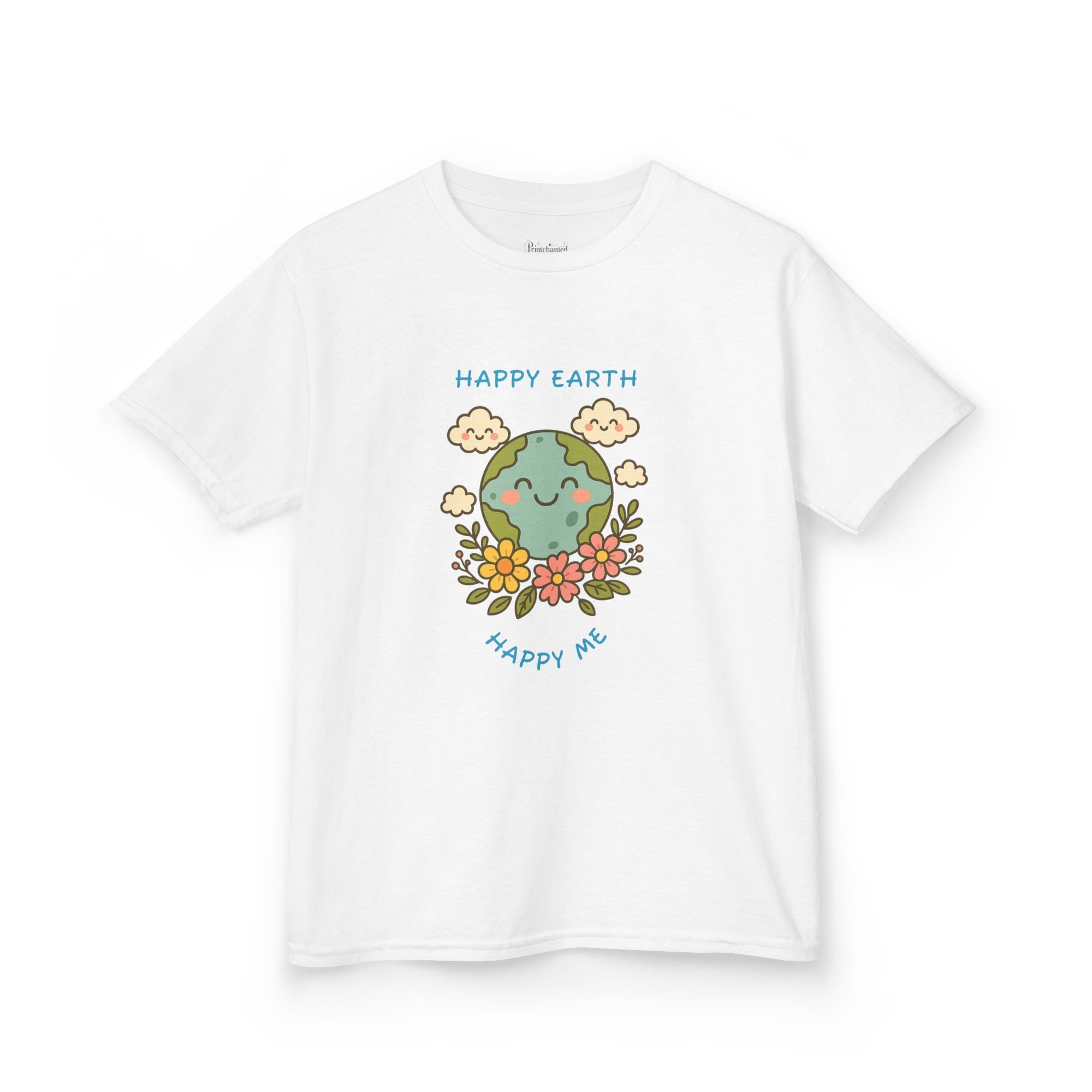 Cute Earth Day Kids Tee, Whimsical Children's T-Shirt, Eco-Friendly Apparel, Floral Children's Wear, Gift for Earth Lovers