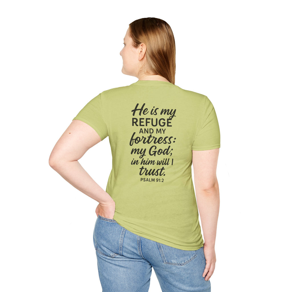 Faith-Inspired Unisex Softstyle T-Shirt, Inspirational Graphic Tee, Christian Apparel, Unique Gift for Believers, Everyday Comfort Wear