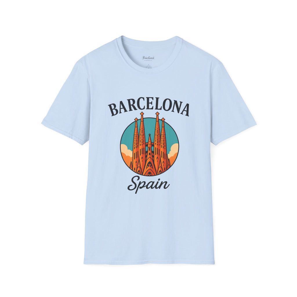 Barcelona Spain Unisex Softstyle T-Shirt | Travel Tee, Souvenir Shirt, Gift for Travelers, Vacation Apparel, Summer Outfit