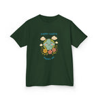 Cute Earth Day Kids Tee, Whimsical Children's T-Shirt, Eco-Friendly Apparel, Floral Children's Wear, Gift for Earth Lovers
