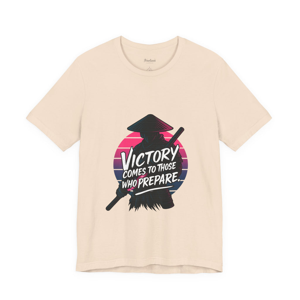 Victory Comes to Those Who Prepare Tee, Motivational T-Shirt, Unisex Graphic Tee, Inspirational Casual Wear, Gift for Gamers and Coaches