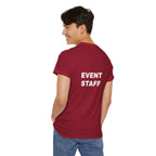 Event Staff Unisex Heavy Cotton Tee - Perfect for Teamwork, Volunteer Events, Festivals, Concerts, Custom Uniforms
