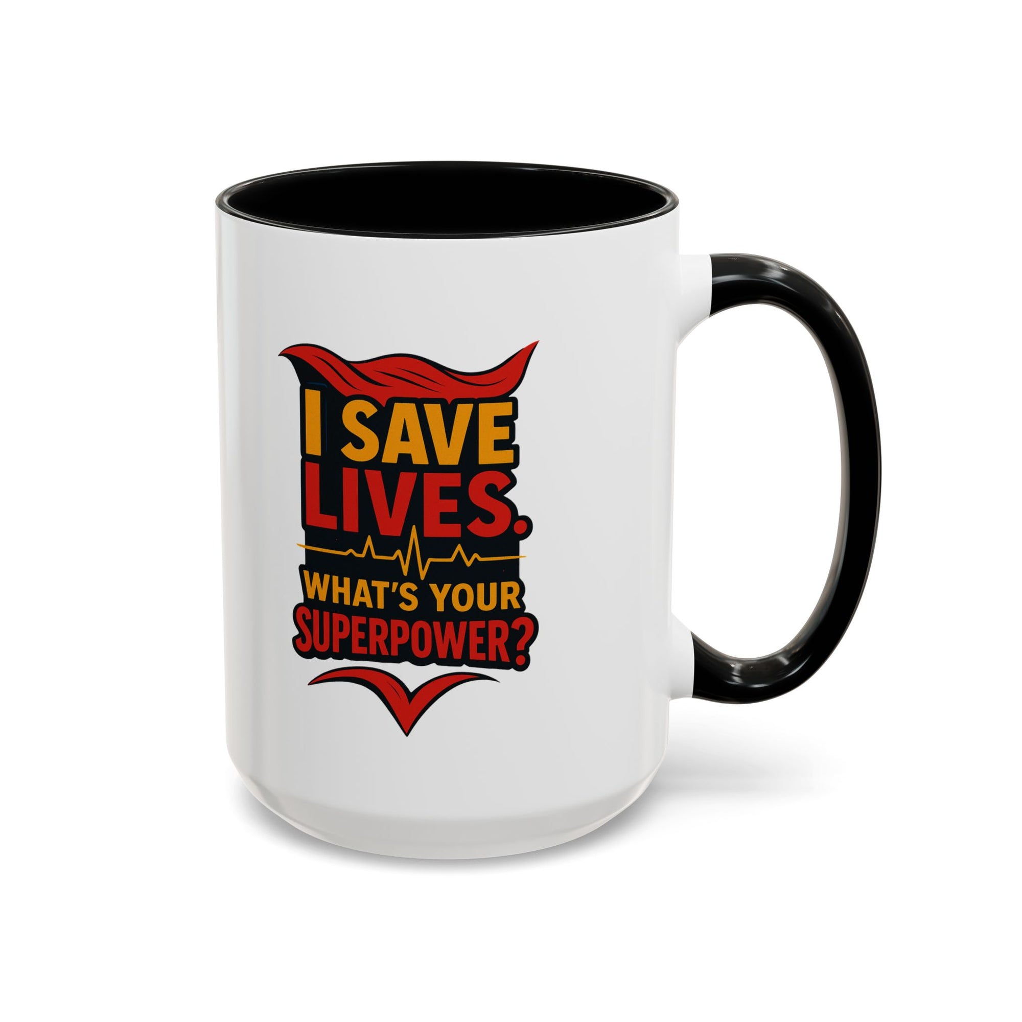 Heroic Superpower Coffee Mug - Perfect Gift for Nurses, EMS, Essential Workers, Motivational Gift, Inspirational Mug
