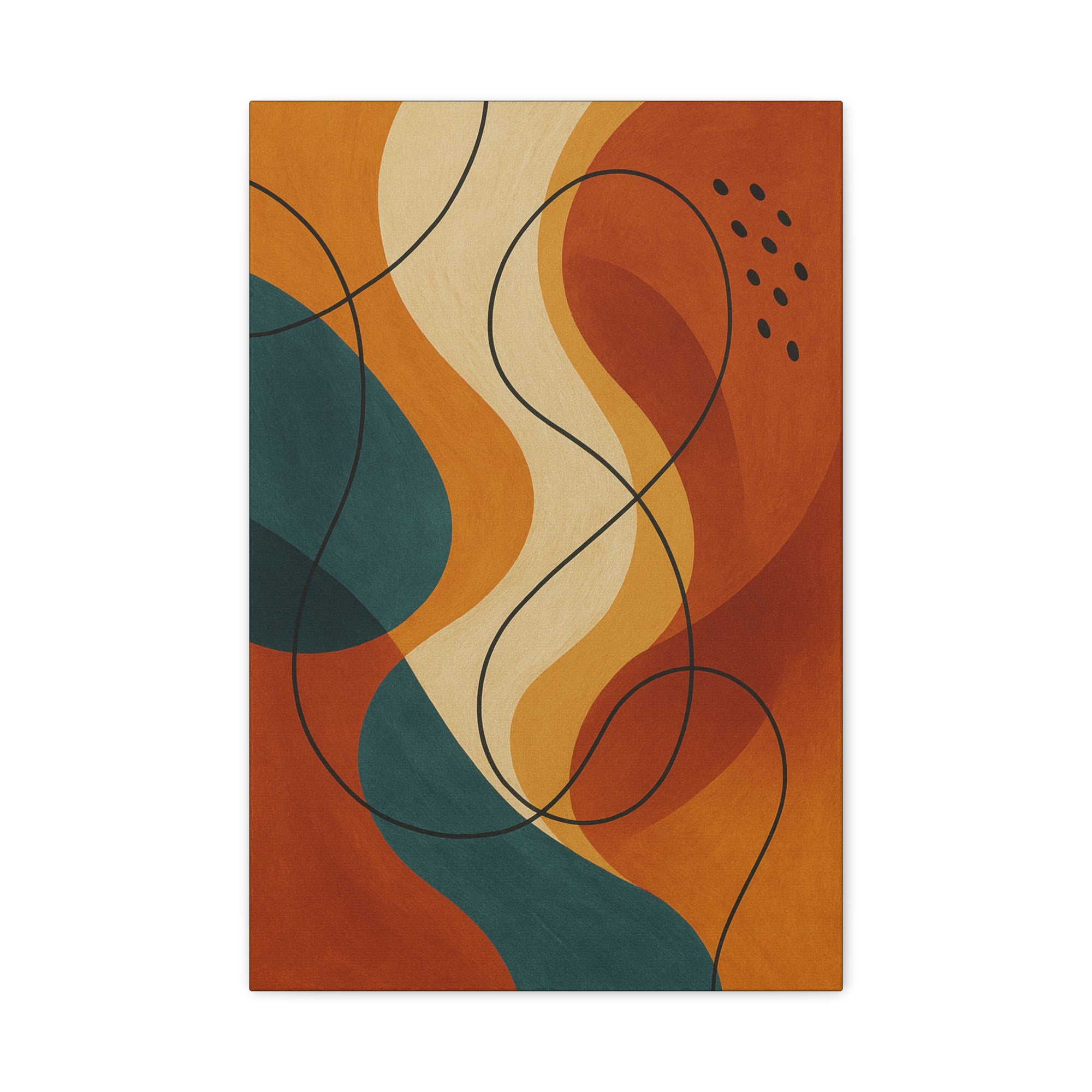 Abstract Wall Art Canvas Print, Modern Home Decor, Colorful Art, Bohemian Decor, Unique Gift for Her