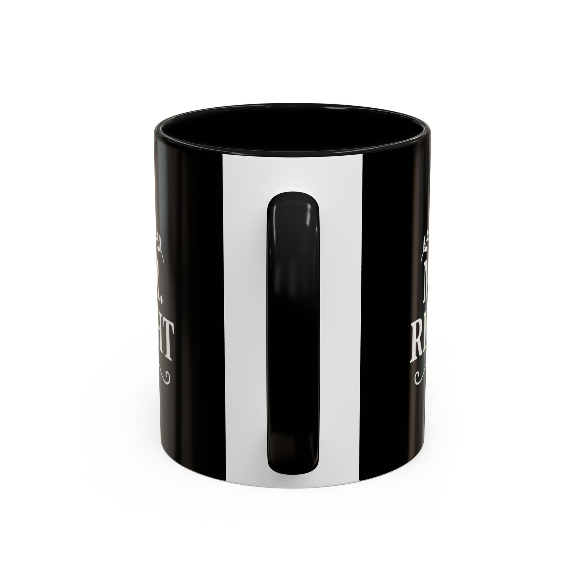 Mr. Right Accent Coffee Mug - Perfect Gift for Him, Engagement, Wedding, Anniversary, Romantic Coffee Lover