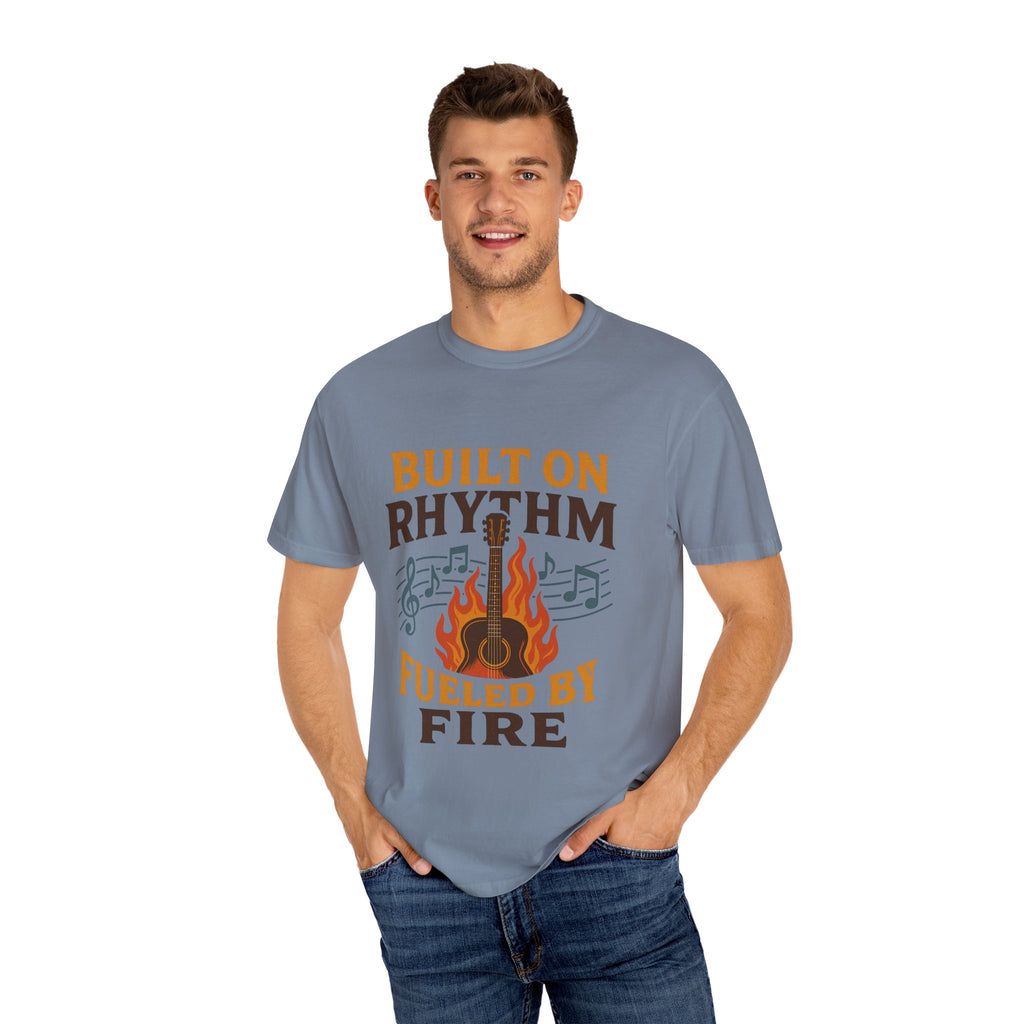 Rhythmic Fire T-Shirt, Music Lover Tee, Festival Apparel, Unisex Gift, Casual Wear, Band Merchandise