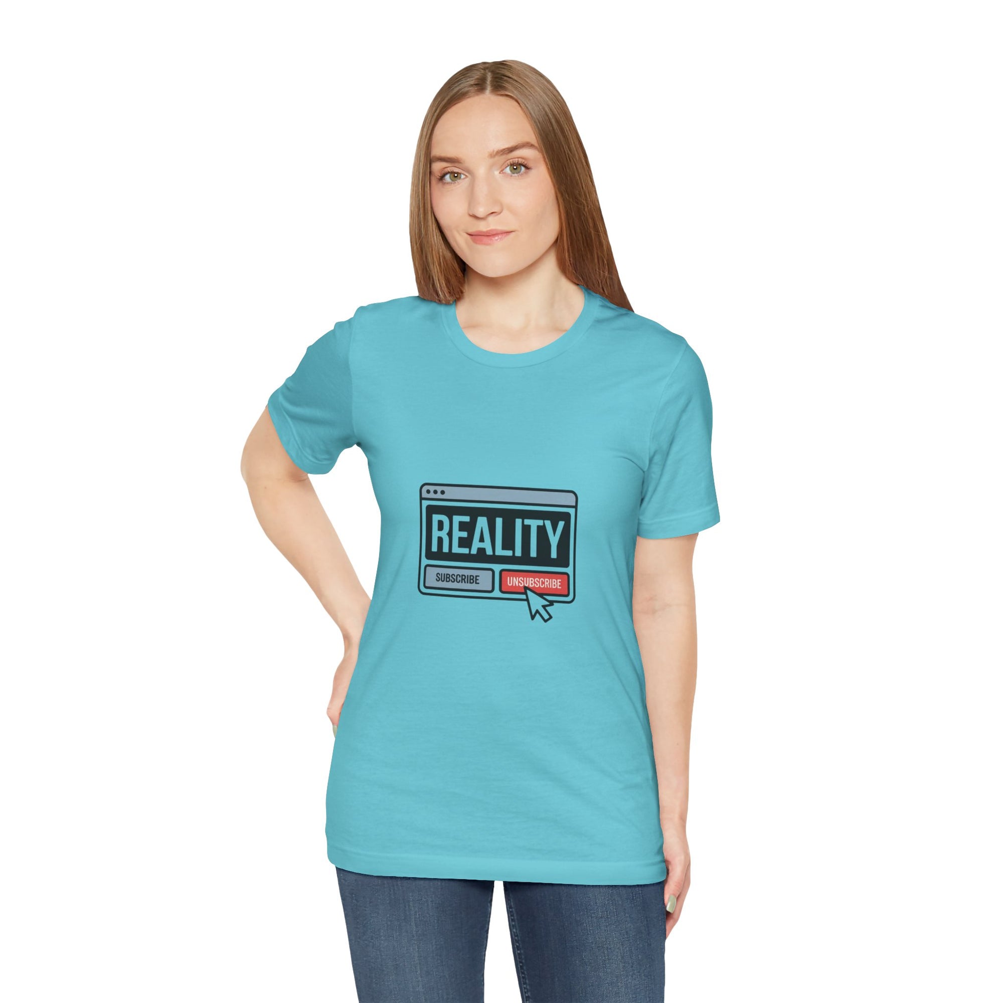 Reality Click Unisex Tee, Funny Graphic Shirt, Casual Wear, Geeky Apparel, Gift for Him/Her, Cool Tee for Everyday Style