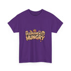 Permanently Hungry Tee, Funny Unisex Cotton T-Shirt, Gift for Food Lovers, Casual Wear, Quirky Humor Apparel