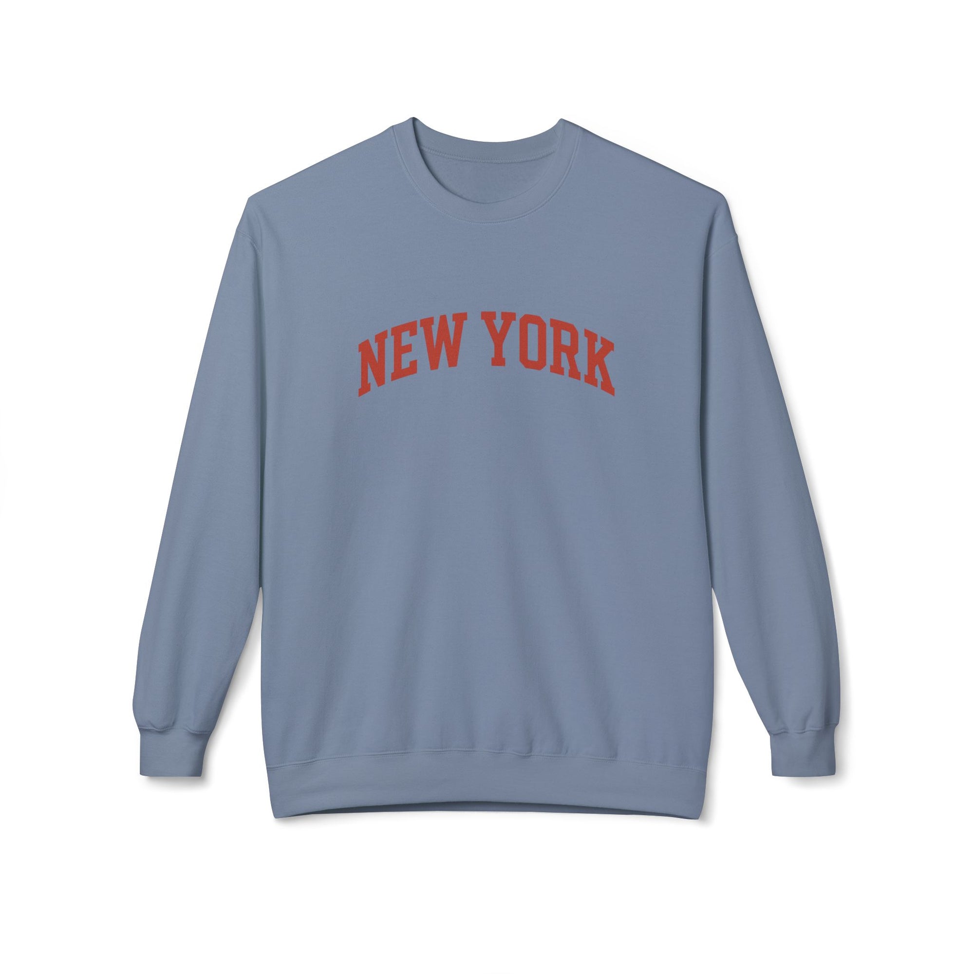 New York Love Unisex Crewneck Sweatshirt, Casual Fleece Sweatshirt, Cozy Streetwear, Gift for NYC Lovers, Fall Fashion, Comfortable Sweater
