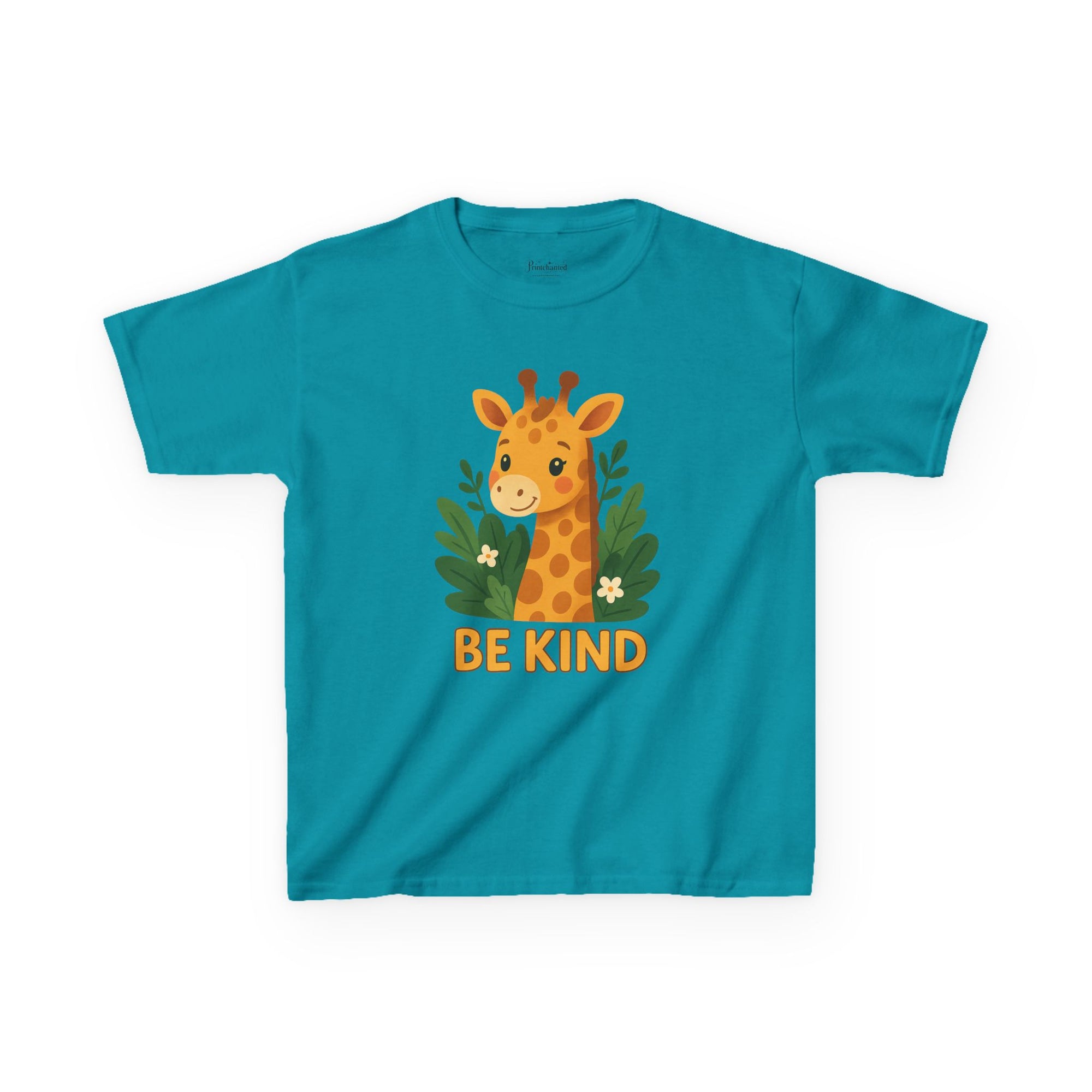 Kids Giraffe Tee - Be Kind T-Shirt, Children's Graphic Tee, Eco-Friendly Cotton Tee, Gift for Kids, Toddler Birthday Shirt