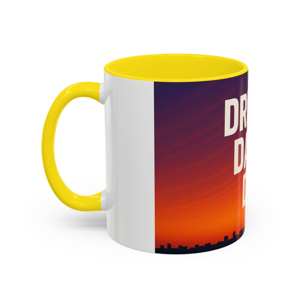 Inspiring Accent Coffee Mug - Dream, Dare, Do, Motivational Gift, Inspirational Drinkware, Sunset Design, Home Office Decor