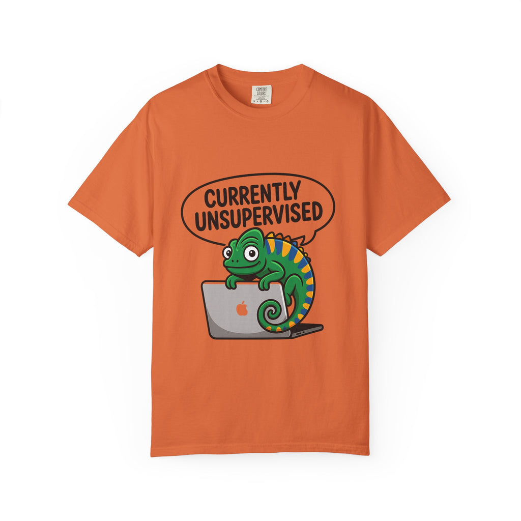 Whimsical Unisex T-Shirt, Currently Unsupervised Shirt, Fun Gift for Teens, Robot Graphic Tee, Casual Everyday Wear