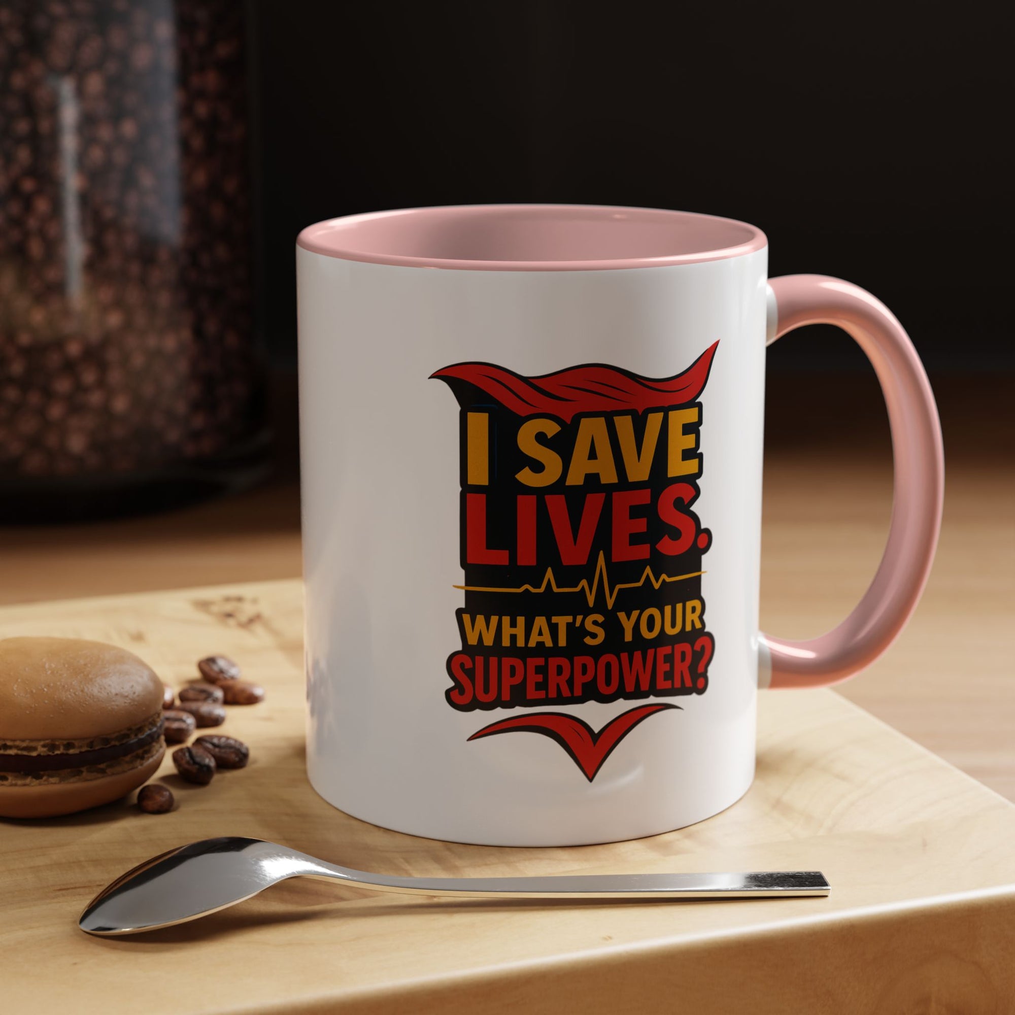 Heroic Superpower Coffee Mug - Perfect Gift for Nurses, EMS, Essential Workers, Motivational Gift, Inspirational Mug
