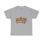 Permanently Hungry Tee, Funny Unisex Cotton T-Shirt, Gift for Food Lovers, Casual Wear, Quirky Humor Apparel