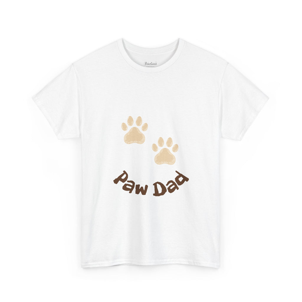 Paw Dad Unisex Tee, Dog Lover Gift Shirt, Men's Cotton T-shirt, Animal Dad Gift Top, Pet Owner Tee for Him