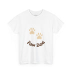 Paw Dad Unisex Tee, Dog Lover Gift Shirt, Men's Cotton T-shirt, Animal Dad Gift Top, Pet Owner Tee for Him