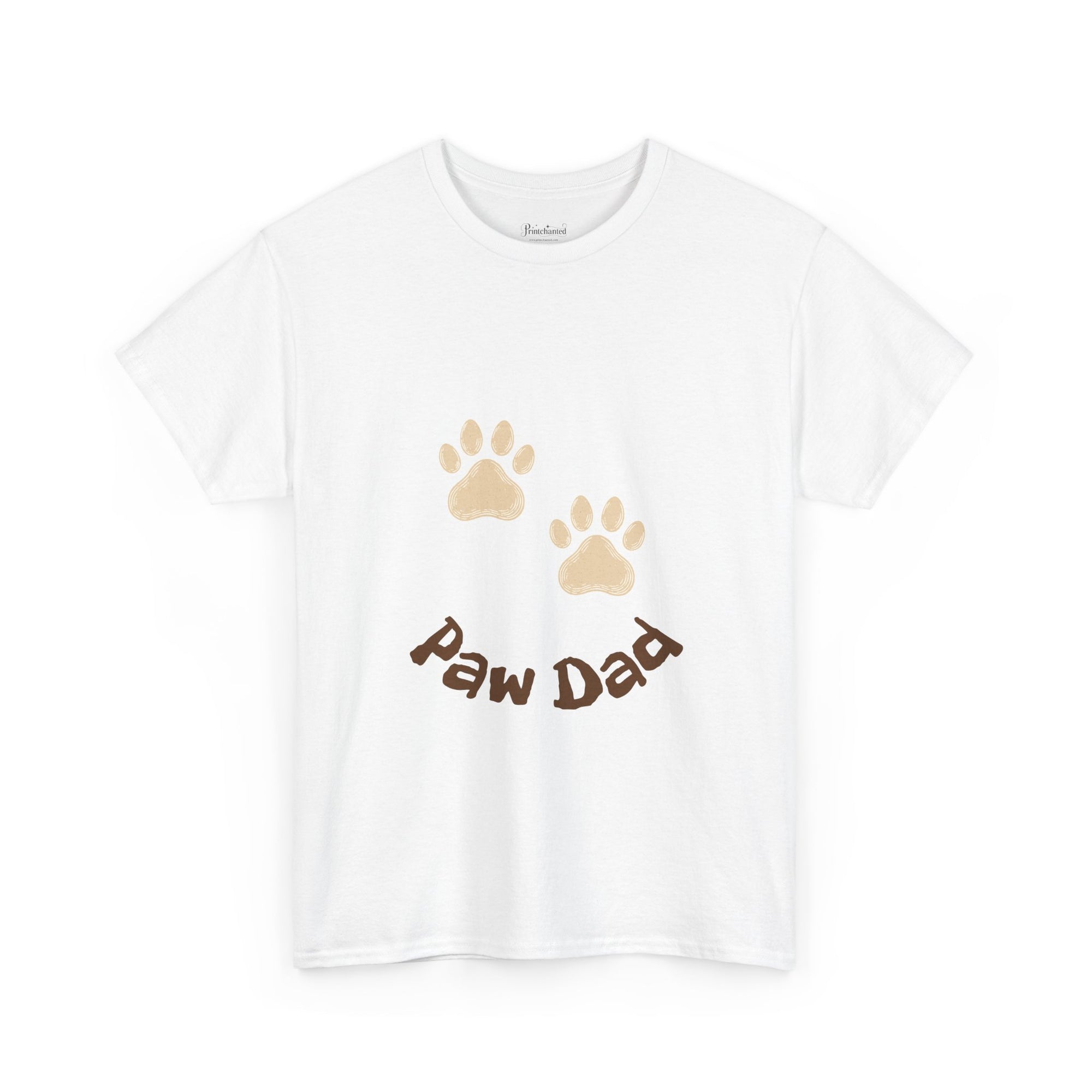 Paw Dad Unisex Tee, Dog Lover Gift Shirt, Men's Cotton T-shirt, Animal Dad Gift Top, Pet Owner Tee for Him