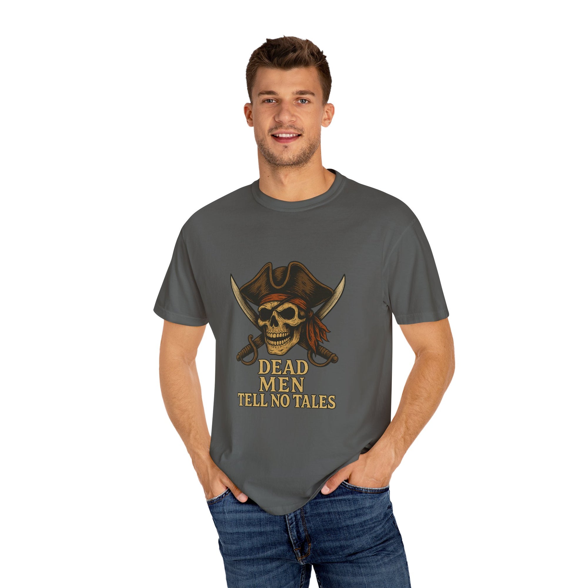 Pirate-Themed T-Shirt | Dead Men Tell No Tales | Perfect for Halloween, Parties, Gifts, Adventure Lovers, Pirate Fans
