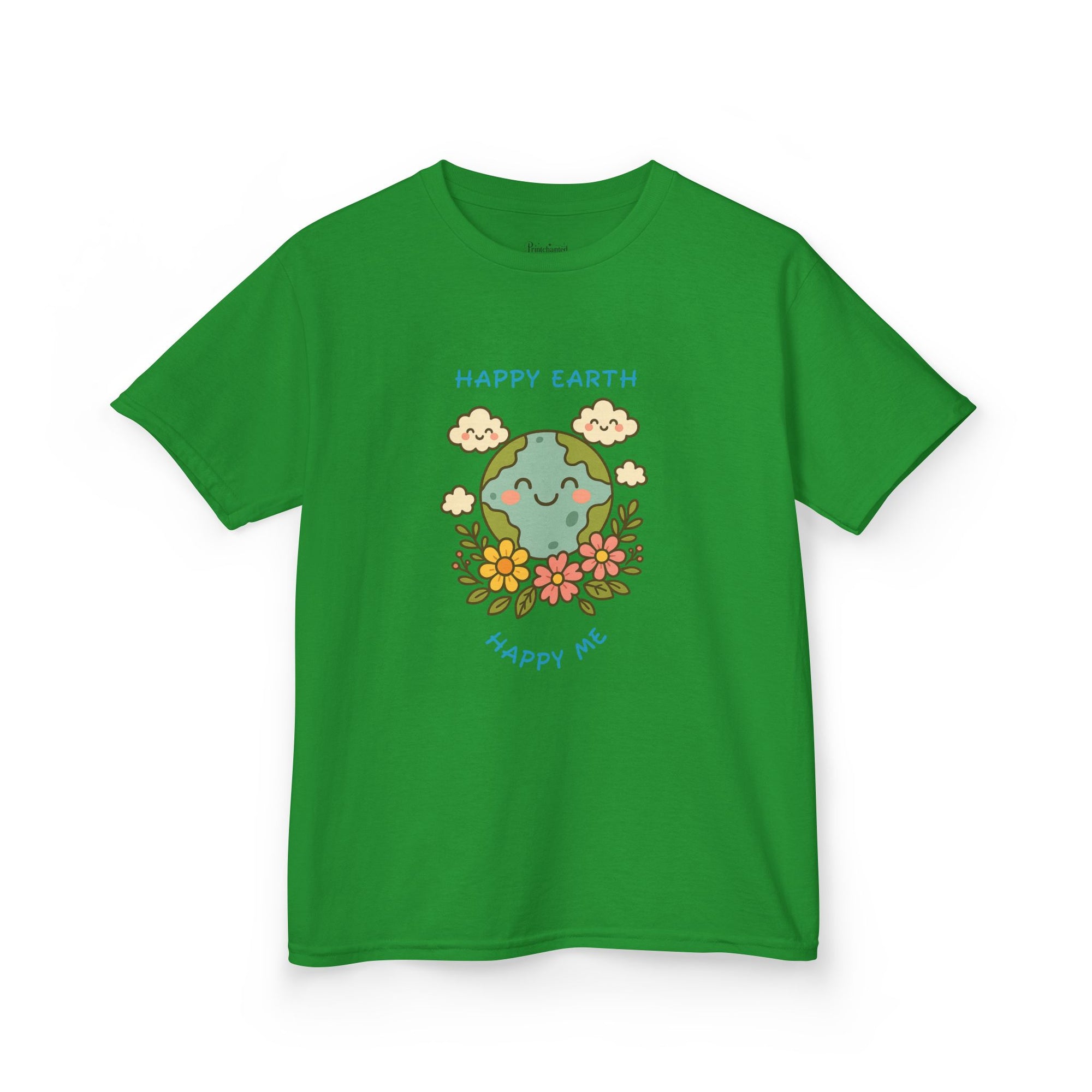 Cute Earth Day Kids Tee, Whimsical Children's T-Shirt, Eco-Friendly Apparel, Floral Children's Wear, Gift for Earth Lovers
