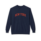 New York Love Unisex Crewneck Sweatshirt, Casual Fleece Sweatshirt, Cozy Streetwear, Gift for NYC Lovers, Fall Fashion, Comfortable Sweater