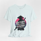 Victory Comes to Those Who Prepare Tee, Motivational T-Shirt, Unisex Graphic Tee, Inspirational Casual Wear, Gift for Gamers and Coaches