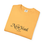 New York City Garment-Dyed Unisex T-Shirt, Trendy NYC Tee, Casual Summer Wear, Gift for Travelers, Urban Fashion