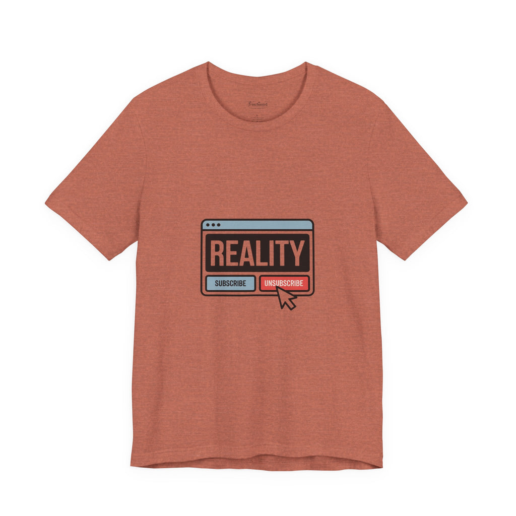Reality Click Unisex Tee, Funny Graphic Shirt, Casual Wear, Geeky Apparel, Gift for Him/Her, Cool Tee for Everyday Style