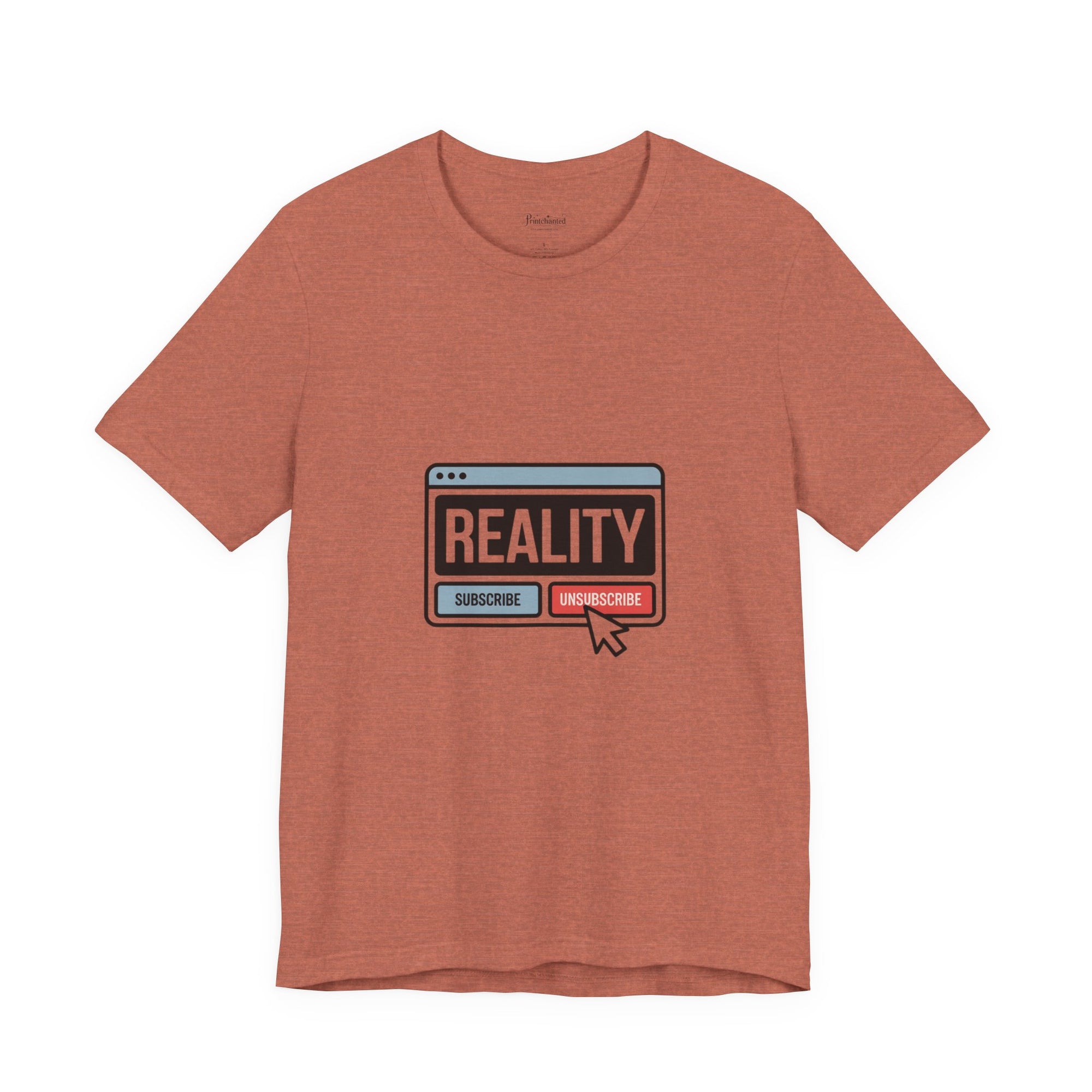 Reality Click Unisex Tee, Funny Graphic Shirt, Casual Wear, Geeky Apparel, Gift for Him/Her, Cool Tee for Everyday Style