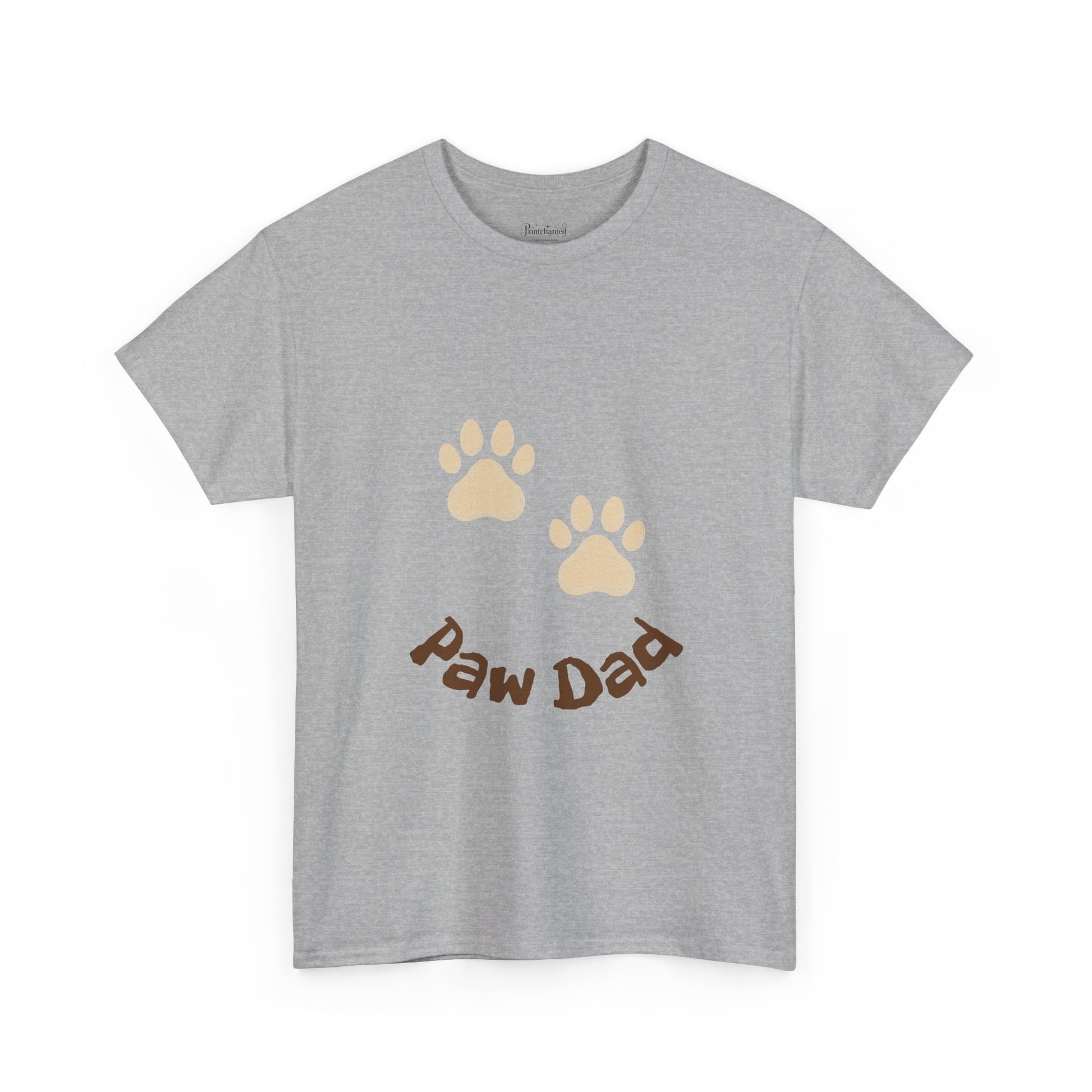 Paw Dad Unisex Tee, Dog Lover Gift Shirt, Men's Cotton T-shirt, Animal Dad Gift Top, Pet Owner Tee for Him
