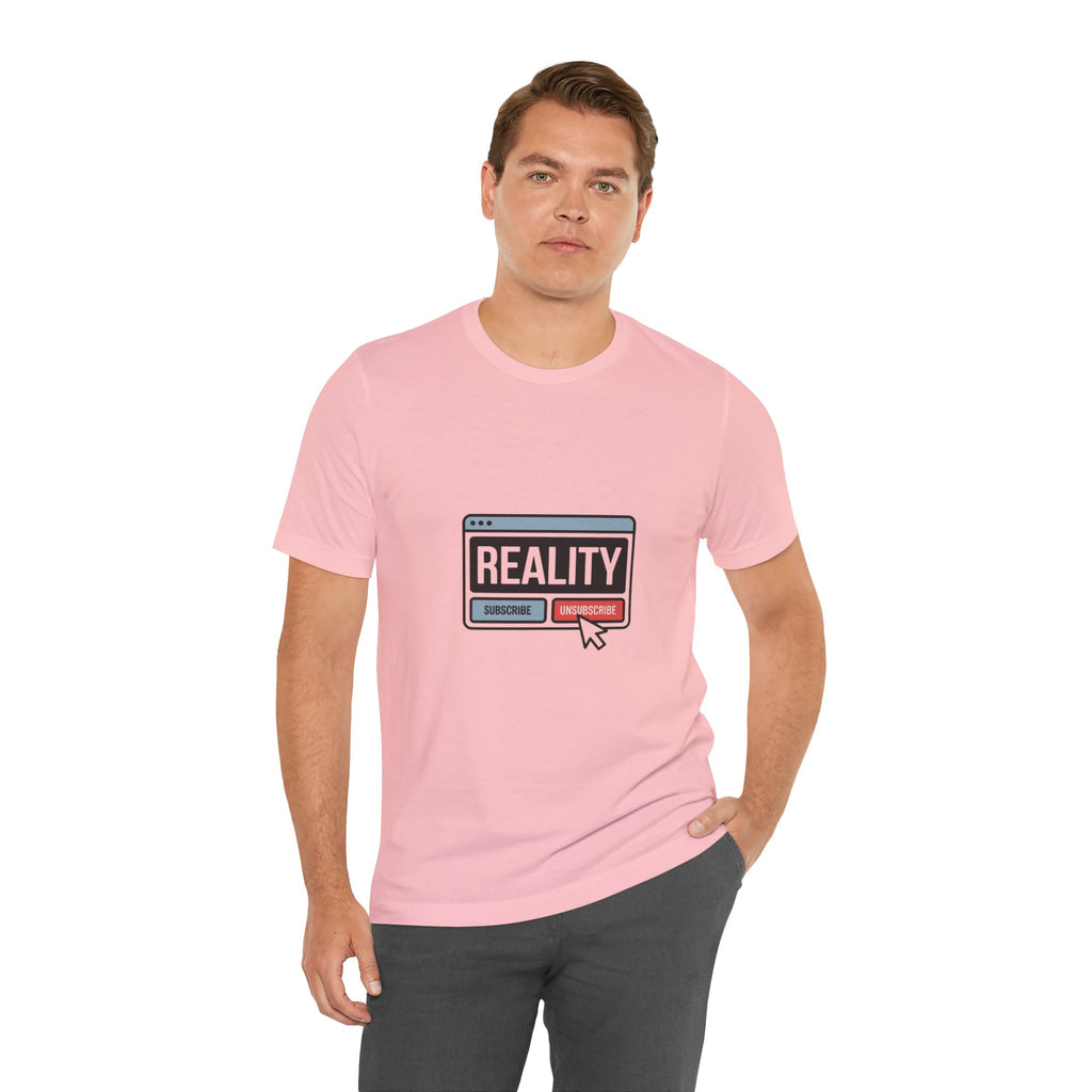 Reality Click Unisex Tee, Funny Graphic Shirt, Casual Wear, Geeky Apparel, Gift for Him/Her, Cool Tee for Everyday Style