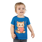 Cute Cat Love Toddler T-Shirt, Kids Cute Cat Tee, Baby Shower Gift, Toddler Birthday Gift, Pet Lover Shirt, Cute Animal Apparel