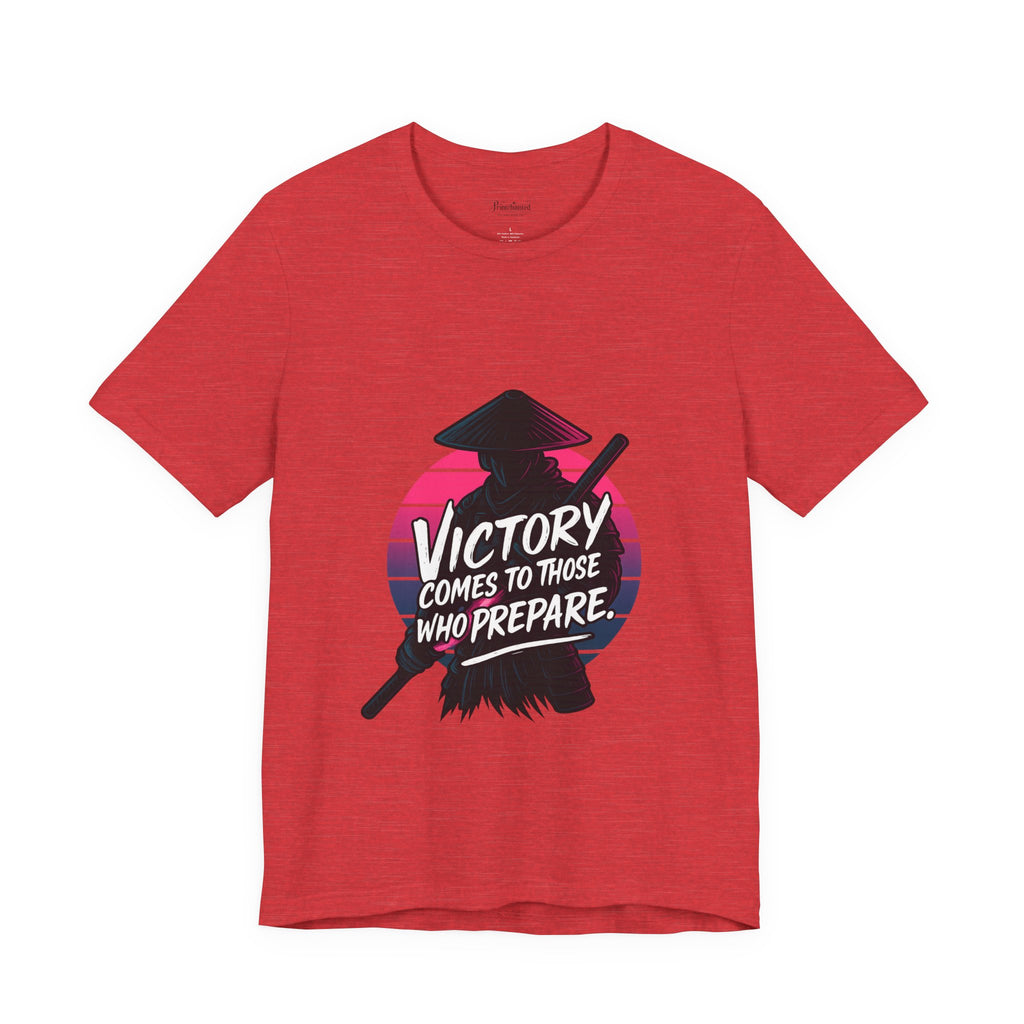 Victory Comes to Those Who Prepare Tee, Motivational T-Shirt, Unisex Graphic Tee, Inspirational Casual Wear, Gift for Gamers and Coaches