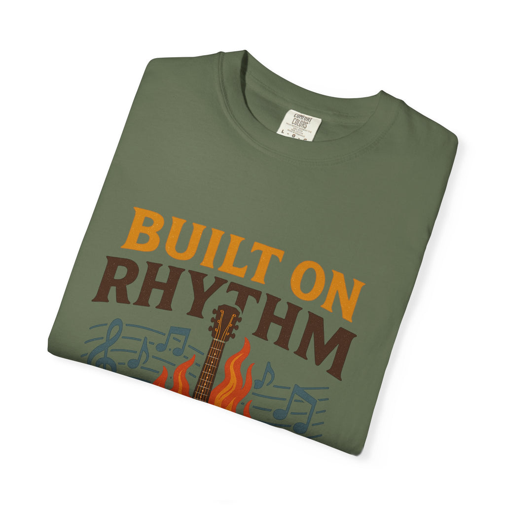 Rhythmic Fire T-Shirt, Music Lover Tee, Festival Apparel, Unisex Gift, Casual Wear, Band Merchandise