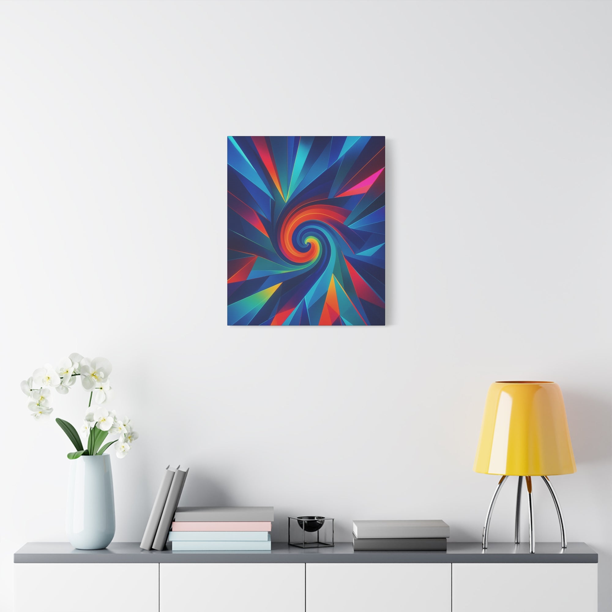 Vibrant Abstract Canvas Art, Colorful Wall Decor, Modern Home Aesthetic, Unique Living Room Art, Great Gift Idea