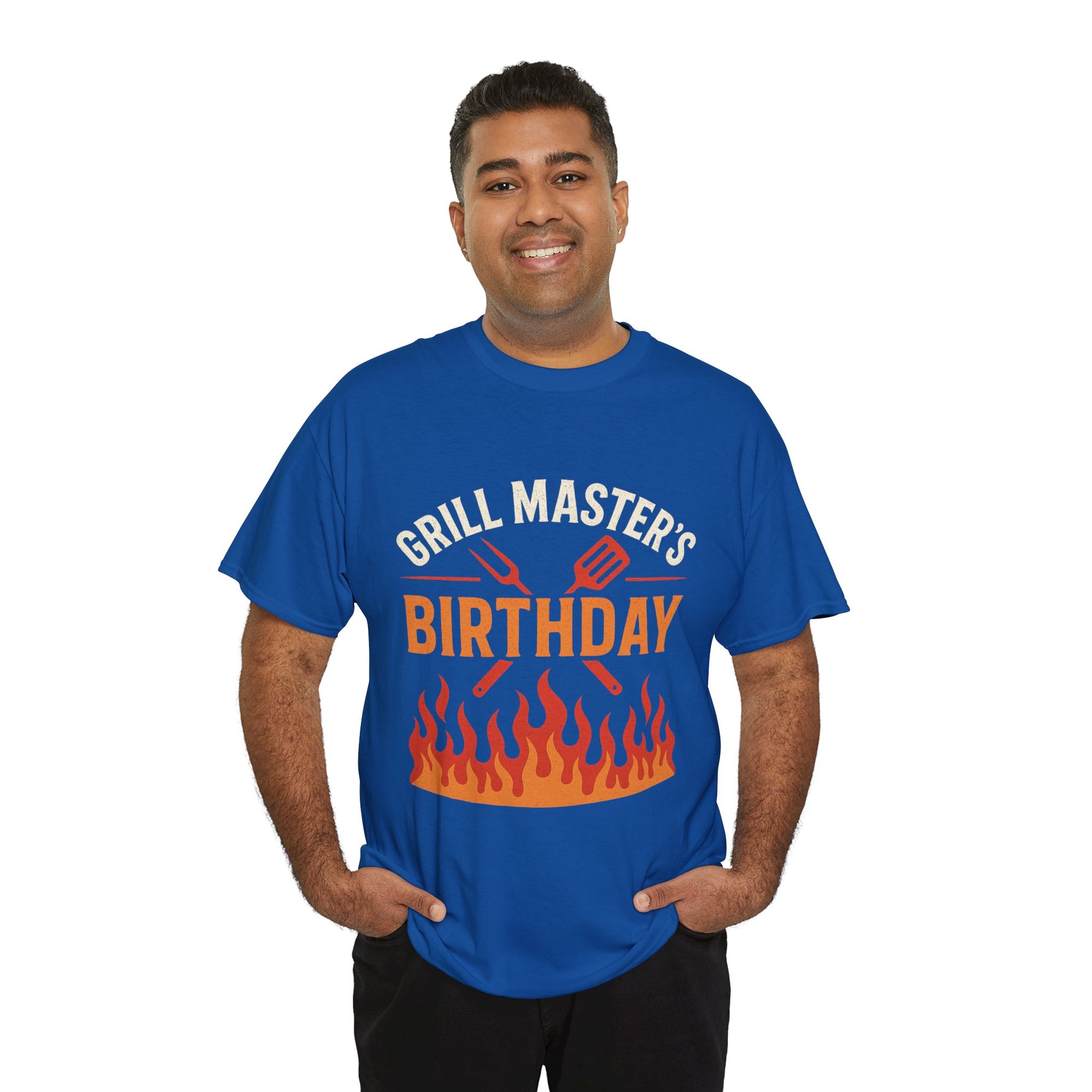 Grill Master's Birthday Tee, Funny BBQ T-Shirt, Gift for Men, Cooking Enthusiasts, Summer Party Apparel