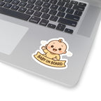 Baby On Board Kiss-Cut Stickers - Cute Baby Decor for Cars, Baby Showers, Nursery, Skateboards, or Fun Gifts