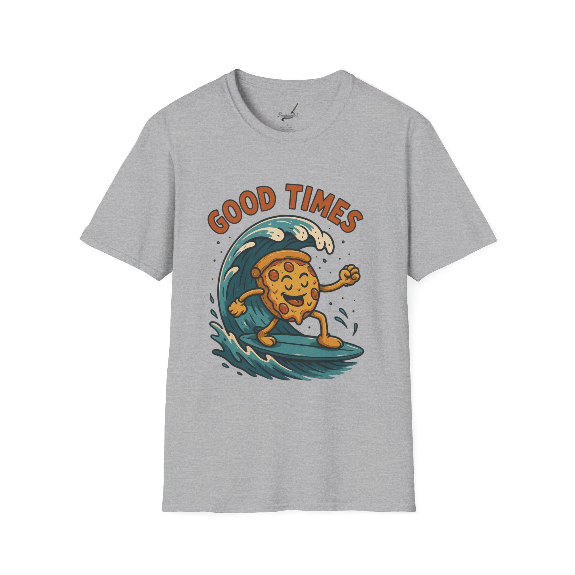Surfing Cookie T-Shirt | Unisex Softstyle Tee | Fun Summer Vibes, Beach Life, Gift for Foodies, Good Times Shirt