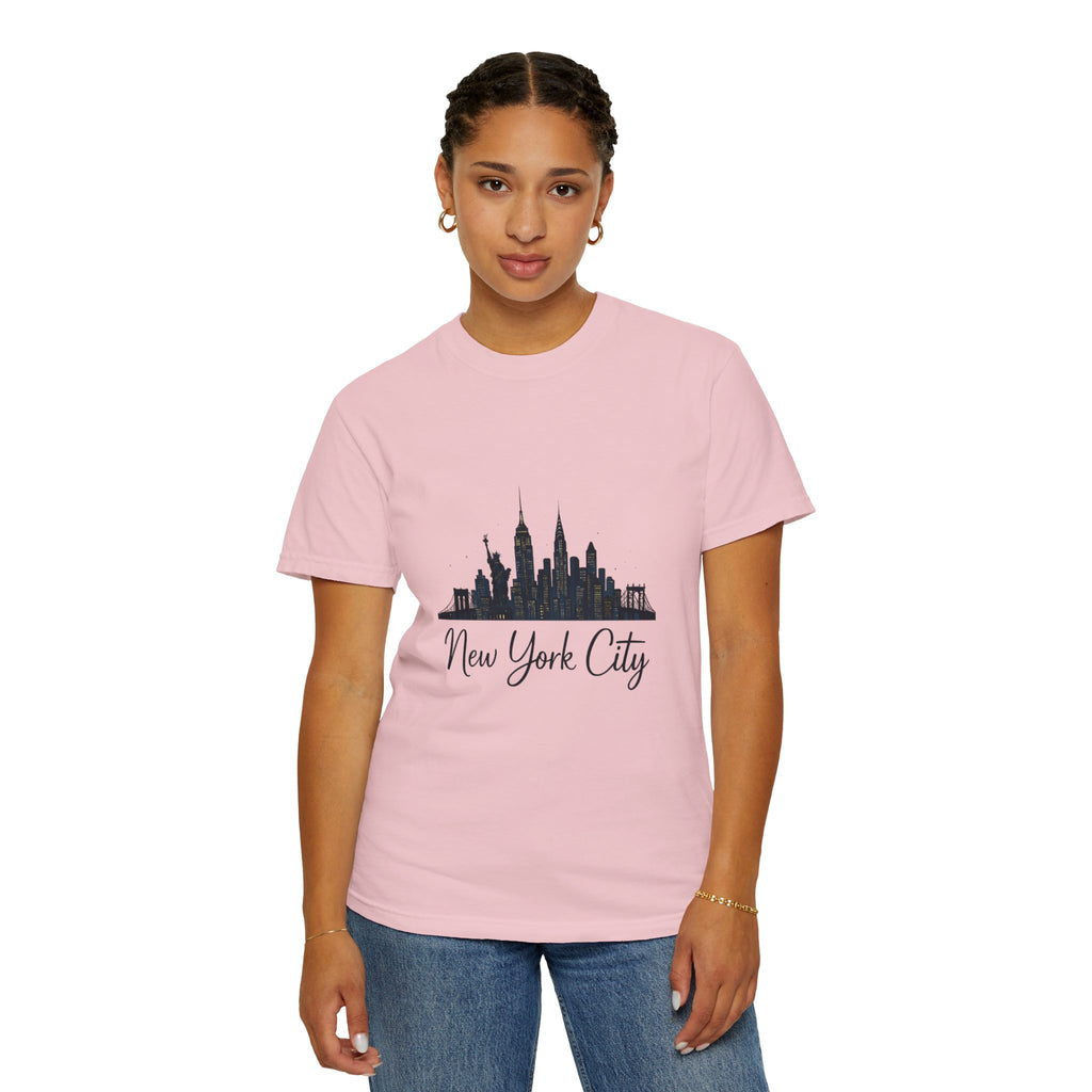New York City Skyline Unisex T-Shirt, Casual City Tee, NYC Souvenir Shirt, Travel Gift, Urban Fashion Top