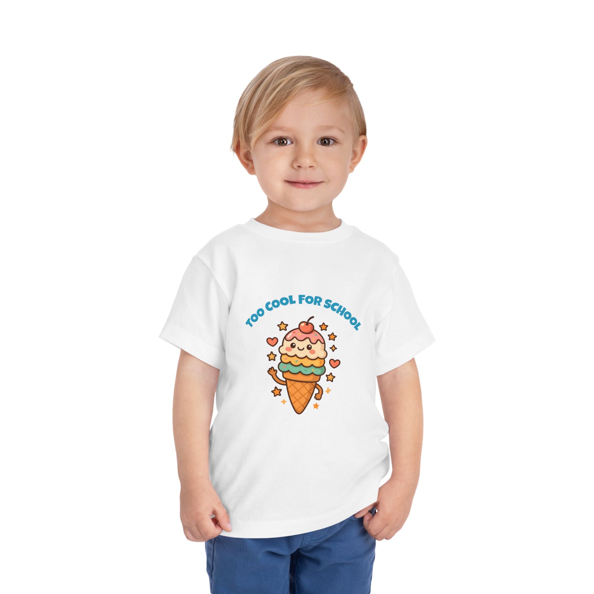 Cute Ice Cream Toddler Tee, Kids Summer Shirt, Birthday Gift, Playdate Outfit, Fun Cartoon T-Shirt, Sweet Toddler Clothing