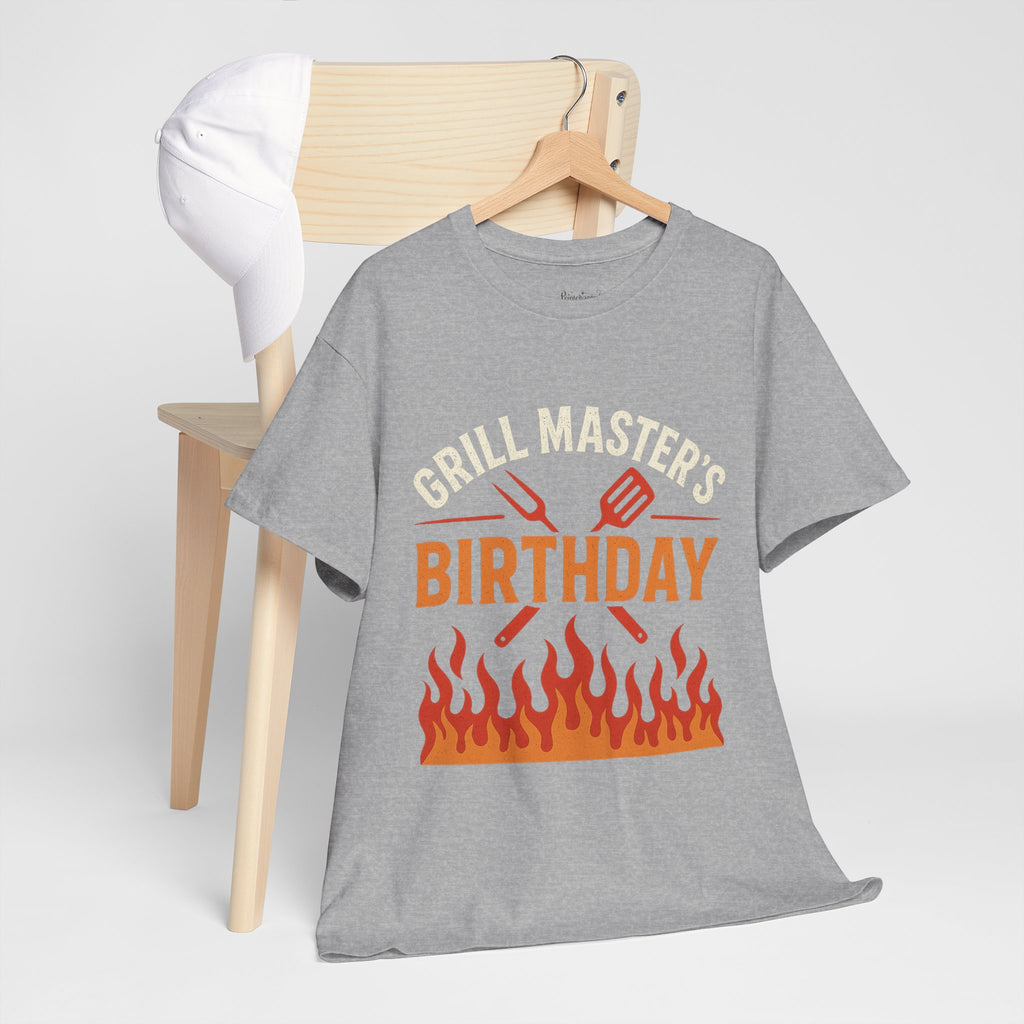 Grill Master's Birthday Tee, Funny BBQ T-Shirt, Gift for Men, Cooking Enthusiasts, Summer Party Apparel