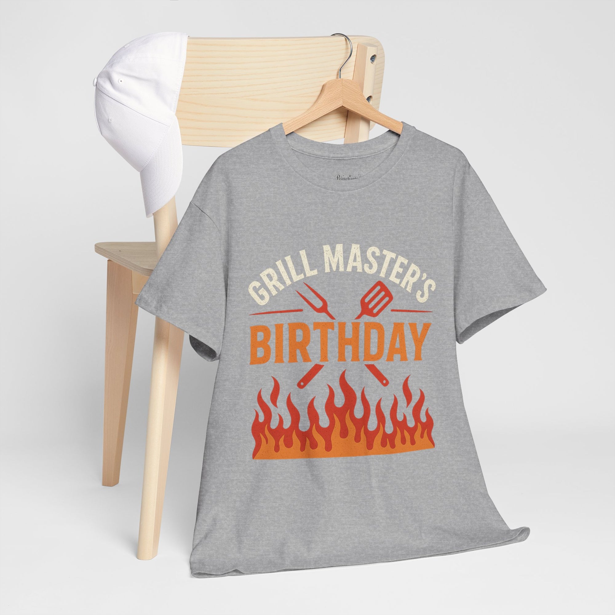 Grill Master's Birthday Tee, Funny BBQ T-Shirt, Gift for Men, Cooking Enthusiasts, Summer Party Apparel