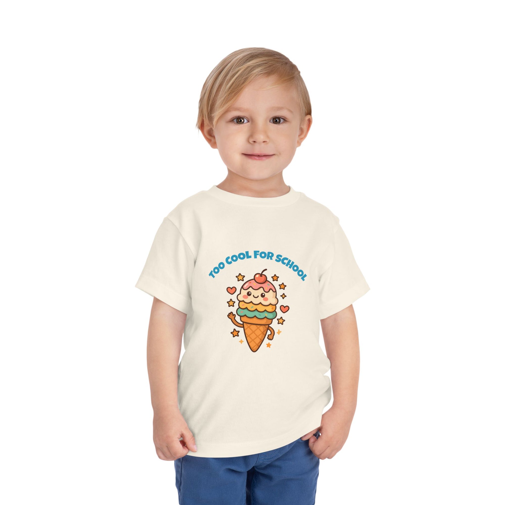 Cute Ice Cream Toddler Tee, Kids Summer Shirt, Birthday Gift, Playdate Outfit, Fun Cartoon T-Shirt, Sweet Toddler Clothing