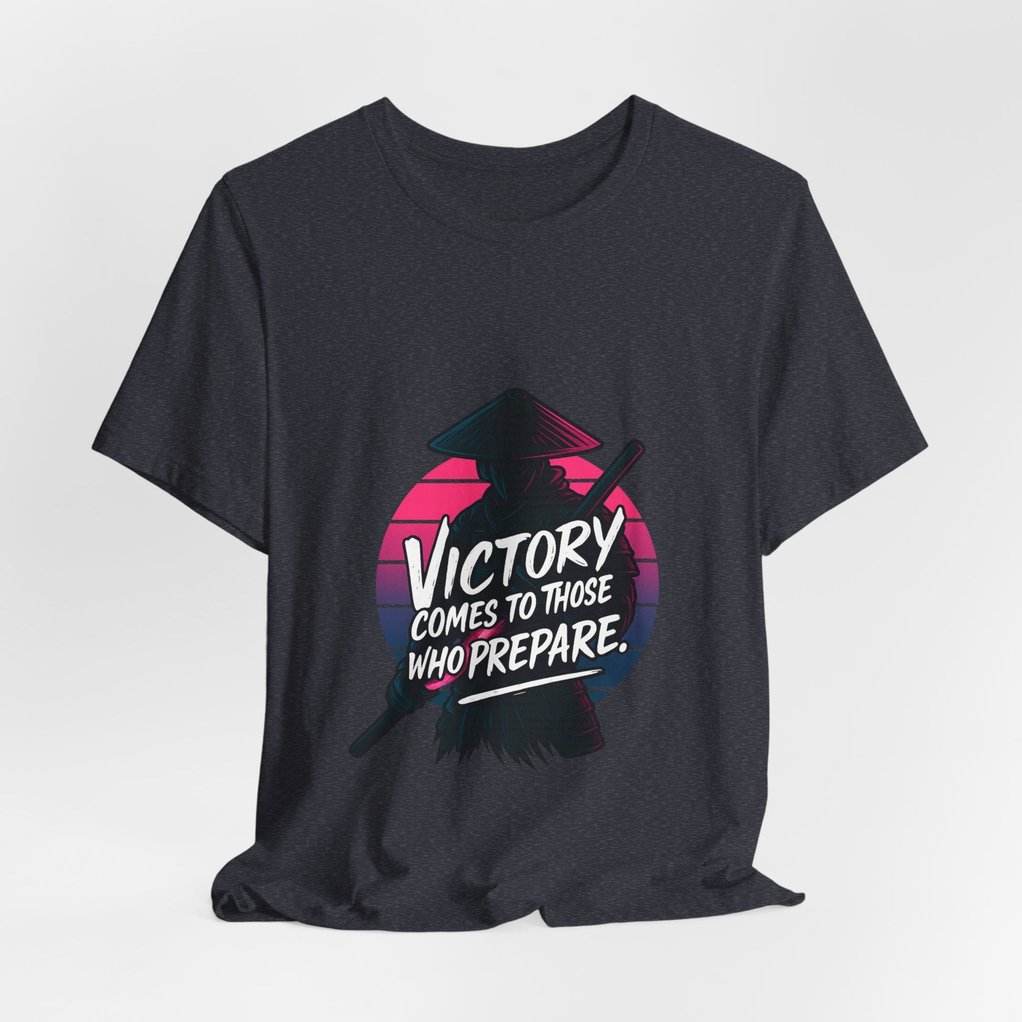 Victory Comes to Those Who Prepare Tee, Motivational T-Shirt, Unisex Graphic Tee, Inspirational Casual Wear, Gift for Gamers and Coaches